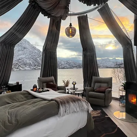 Lofoten Glampingdome Luksusowy namiot Myrland